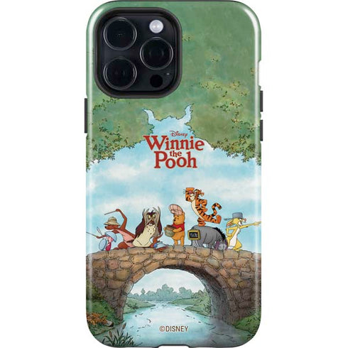 Disney Winnie the Pooh All Characters iPhone 15 Pro Max Impact Case